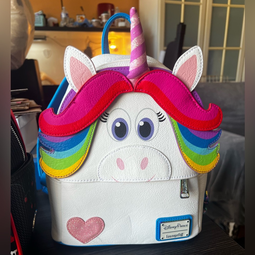 Disney Rainbow Unicorn from movie Inside Out Loungefly Mini Backpack